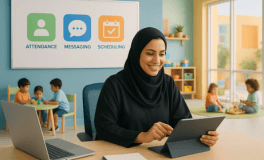 How does technology facilitate nursery management in Saudi Arabia?